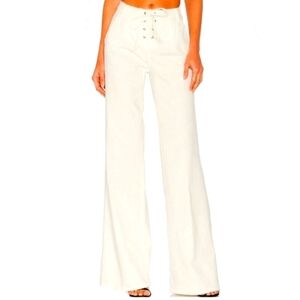 Frame Denim Cream Flare & Wide Leg Jeans